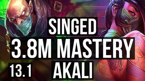 Singed Vs Akali Mid Rank Singed M Mastery Games