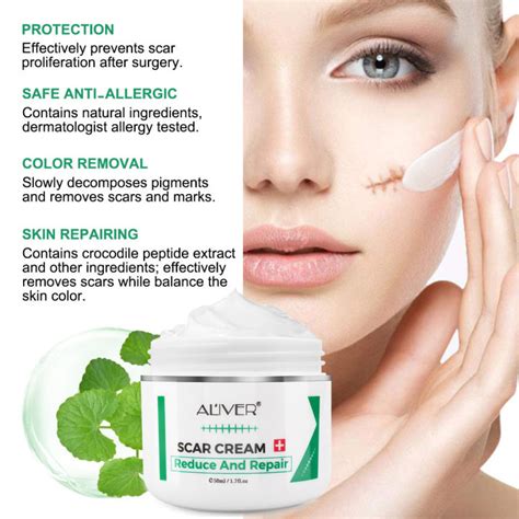 Original ALIVER Scar Repair Cream For Old Scar On Leg Stretch Mark