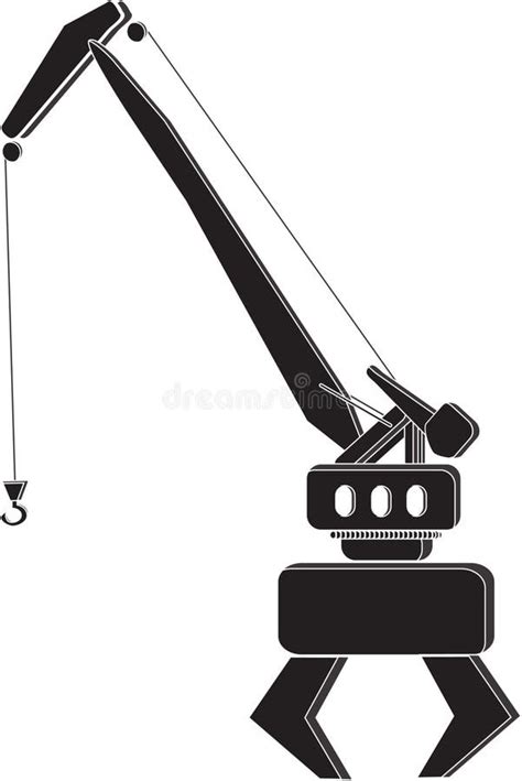 Port Crane Stock Vector Illustration Of Heavy Color