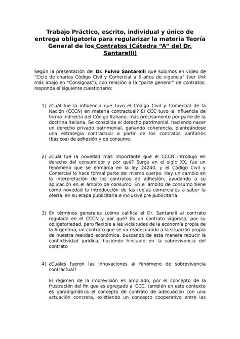 Tp Contratos Tp Aprobado De Derecho Privados Contrato Trabajo