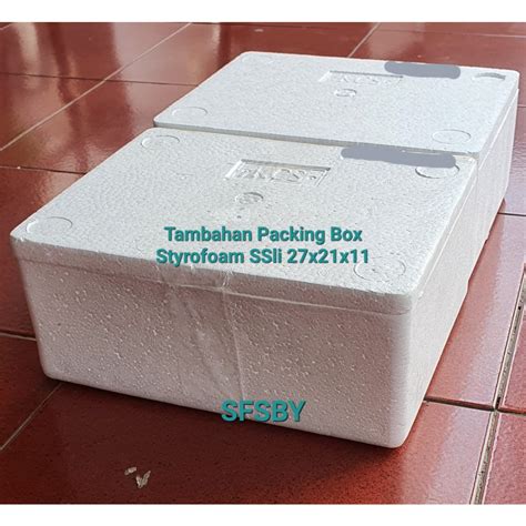 Jual Packing Box Sterofoamstyrofoam Ssli Box Kecil Uk 27x21x11 1kg