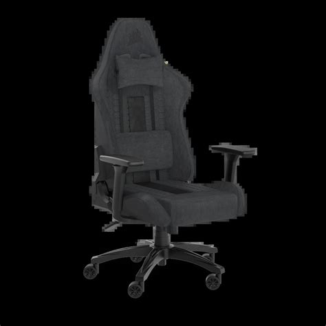 TC100 RELAXED Gaming Chair Fabric Black Grey