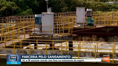 SC firma parceria PR para tentar melhorar índices de saneamento