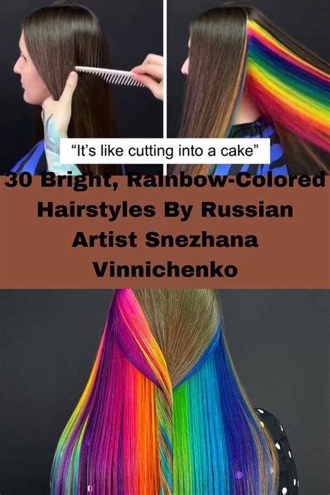 30 Bright Rainbow Colored Hairstyles By Russian Artist Snezhana Vinnichenko Artofit