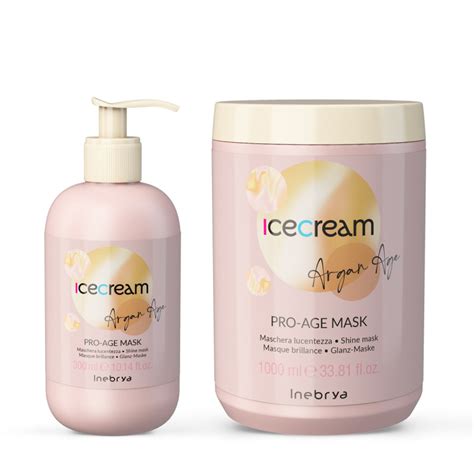 Inebrya Ice Cream Argan Age Mascarilla Brillo Con Aceite De Argan