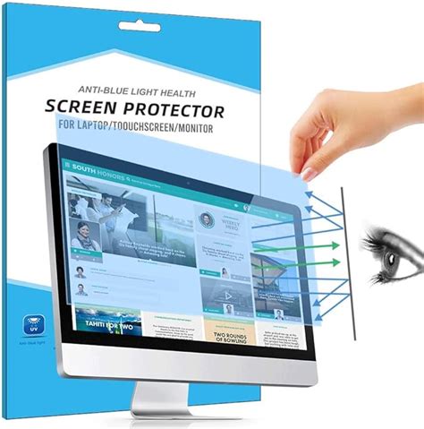 Fiimoo Removable 27 Inch Laptop Anti Blue Screen Protector Anti Glare Filter Film Eye