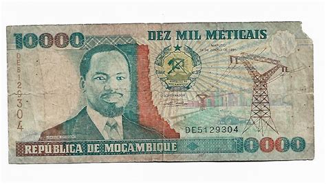 Moçambique Nota de 10000 Meticais 1991