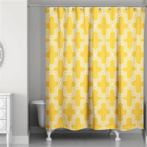 Mercer41 Brody Geometric Single Shower Curtain Wayfair