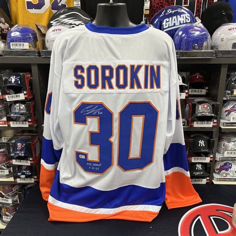 Ilya Sorokin Autographed Signed New York Islanders Jersey Beckett