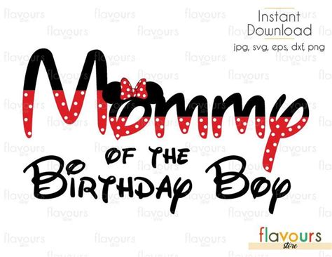 Mommy Of The Birthday Girl Minnie Inspired Instant Download Svg