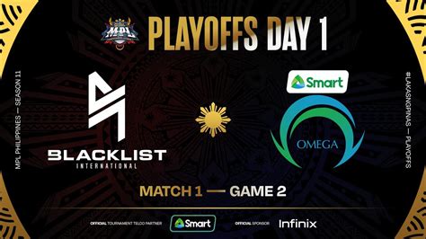 MPL PH S11 PLAYOFFS DAY 1 BLCK Vs OMG GAME 2 YouTube