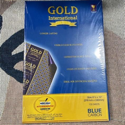 100pcs Gold International Film Carbon Blue Carbon Paper 8 12 X 13 100