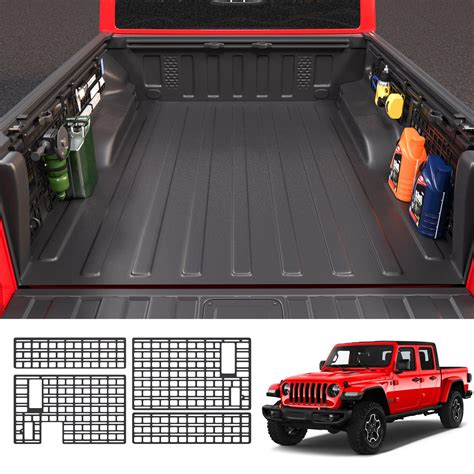 Side Molle Panel Compatible With 2019 2024 Jeep Gladiator JT Truck Bed