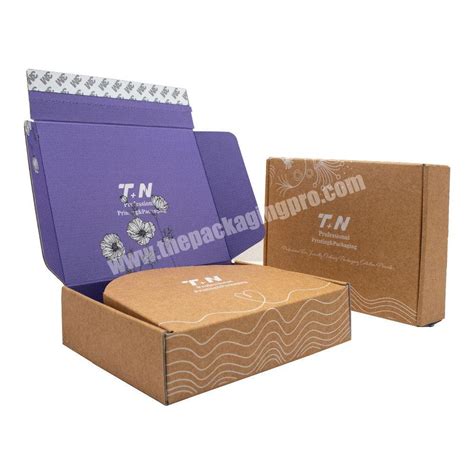 Custom Delivery Shipping Eco Friendly Clothing Packaging Kraft Paper