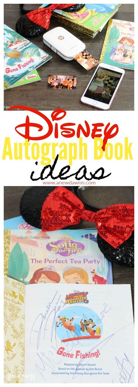 10 Unique Disney Autograph Book Ideas - A New Dawnn | Disney autograph ...