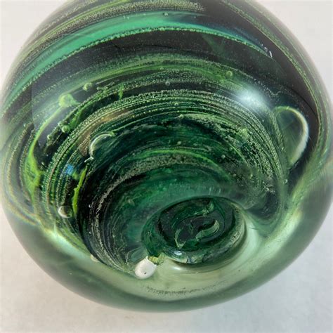 Large Irish Kerry Glass Green Paperweight With Kerry Glass Etsy