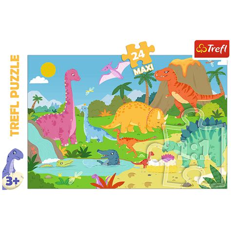 Puzzle Piese In Lumea Dinozaurilor Trefl