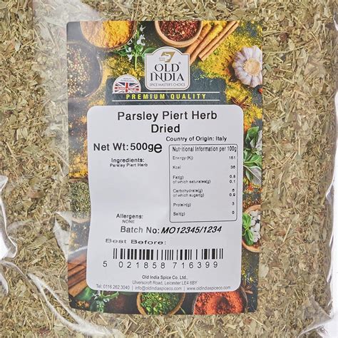 Old India Parsley Piert Herb Dried 500 G 500g