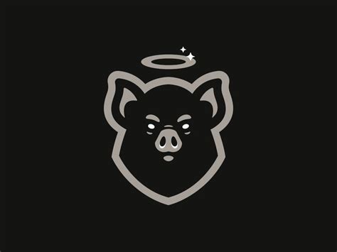 Saint Pig Pig Logo Pig Flying Pig Logo