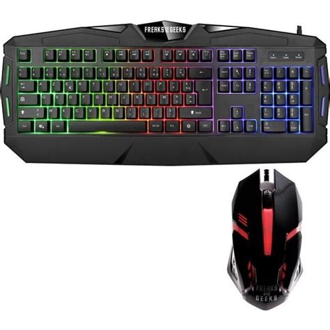 Pack clavier semi mécanique et souris gamer RGB Polychroma Compatible