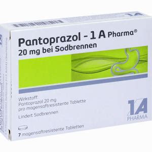 Pantoprazol A Pharma Mg Bei Sodbrennen Tabletten Informationen