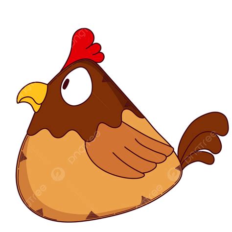 Ayam Kartun Lucu Ayam Kartun Satwa Png Dan Vektor Dengan Background