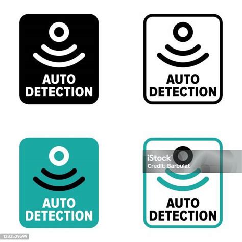 proses deteksi otomatis  tanda informasi sistem ilustrasi stok
