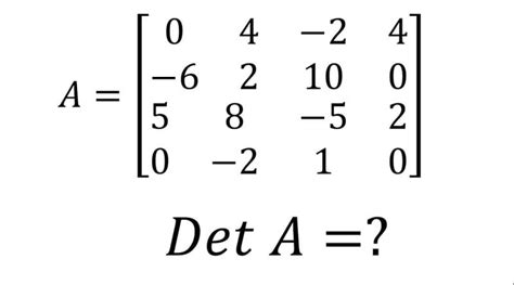 Ejercicios Para Calcular El Determinante De Una Matriz F Cil