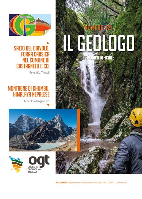 Rivista Il Geologo Ordine Dei Geologi Della Toscana