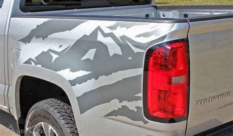 Antero Truck Bed Mountain Chevy Colorado Vinyl Graphic Decals Stripe