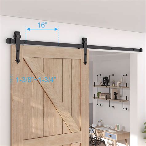 Zekoo Ft Barn Door Hardware Kit For Cabinet Closet Sliding Door