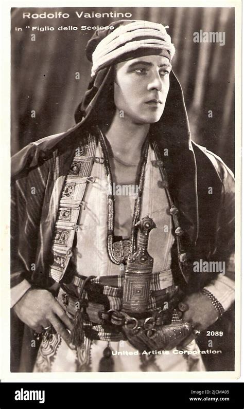 Portrait Of Rudolph Valentino In The Son Of The Sheik Silent