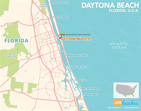 Daytona Beach Area Map - Corny Tiphanie