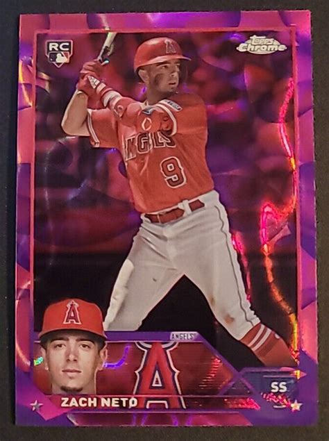 Zach Neto Topps Chrome Update Usc Magenta Purple Lava Lamp