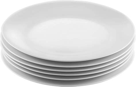 Amhomel Scratch Resistant Round Porcelain Plates 12 Piece