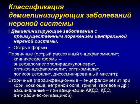 Лекция 9 Демиелинизирующие заболевания Рассеянный склероз