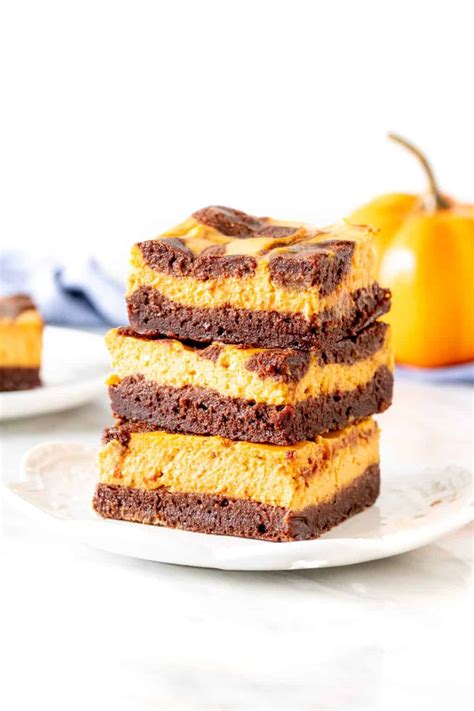 Pumpkin Cheesecake Brownies Just So Tasty