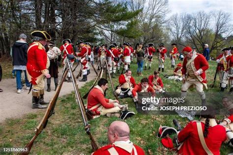 56 Historical Reenactment In Concord And Lexington Massachusetts Stock ...