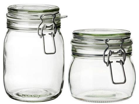 10 Best Kitchen Items at IKEA: Glass Jars with Metal Handles and Lids