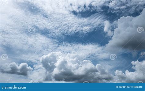 Clouds Formation before Storm Stock Image - Image of scenic, space ...