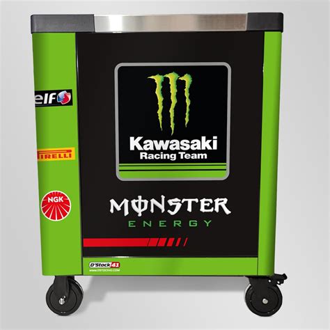 Servante Atelier Barracuda Déco Kawasaki Monster 7 tiroirs 6 remplis