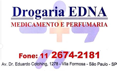 Drogaria Edna Medicamento Manipulado Na Vila Formosa Produtos