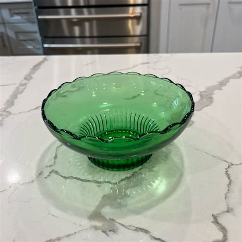 Eo Brody Accents Vintage Eo Brody M200 Green Scalloped Edge Candy Bowl Poshmark