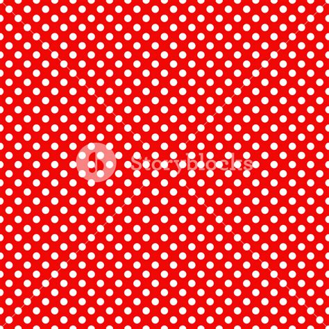 Mickey Mouse Pattern Of White Polka Dots On A Red Background Royalty