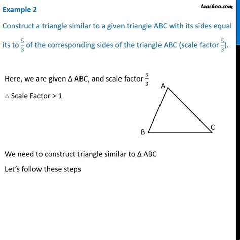 How To Show Scale Factor Of Similar Triangles