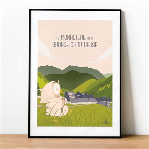 Affiche Enfant Montagne Le Monast Re De La Grande Chartreuse X