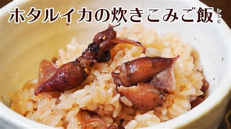 【春の風物詩ホタルイカを使って】ホタルイカの炊き込みご飯レシピ おかわりjapan