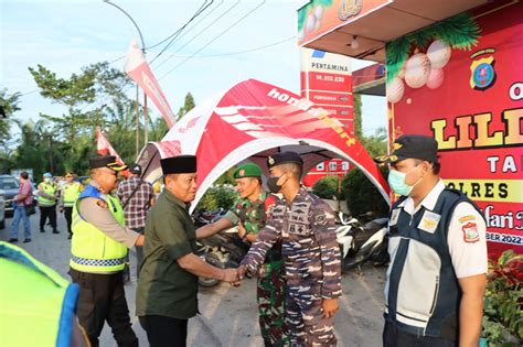 Polres Tanjung Balai Laksanakan Patroli Skala Besar Dan Pengecekan Pos