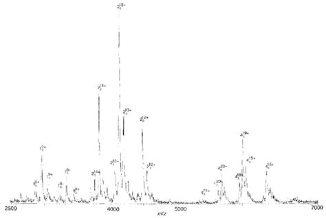 Esi Tof Mass Spectrum Of 10 Mm Con A And 50 Mm Carbohydrate Man 5 D