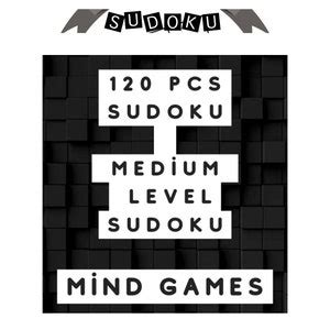 120 Pcs Sudoku, 7x7 Sudoku Puzzles, Sudoku Puzzles, Medium Level, 120 Printable Medium Sudoku ...